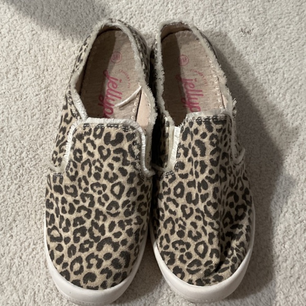 Jellypop ladies Leopard Print Slip-On Sneakers